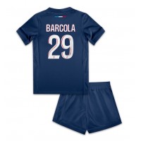 Paris Saint-Germain Bradley Barcola #29 Hemmatröja Barn 2024-25 Kortärmad (+ Korta byxor)